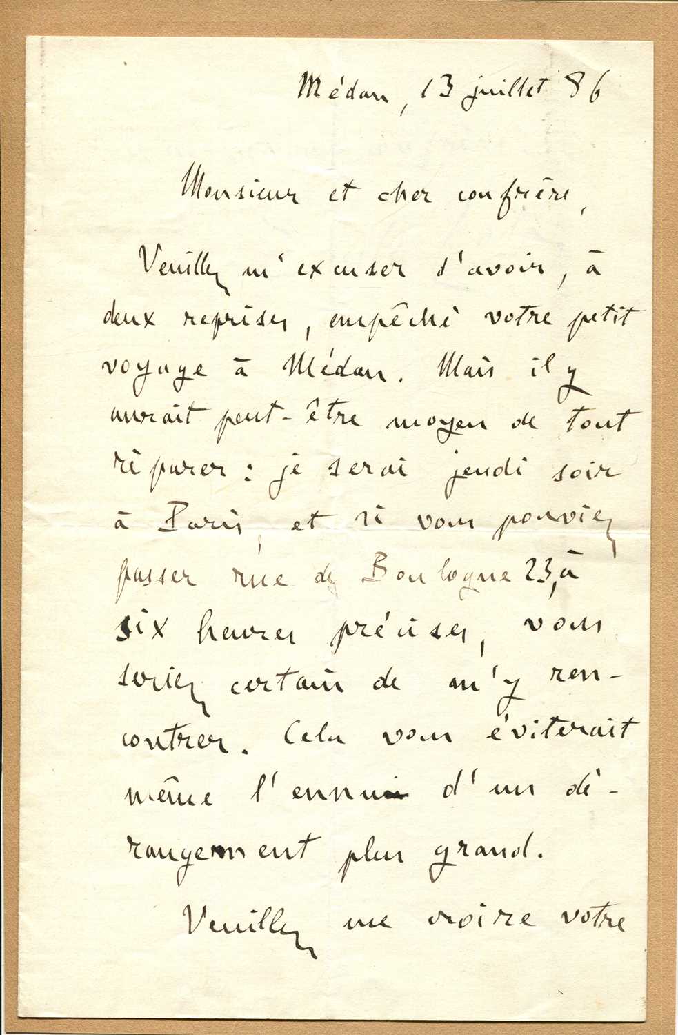 Lot 692 - ZOLA EMILE: (1840-1902)