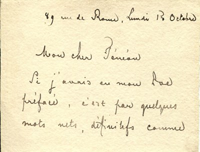Lot 1151 - MALLARMÉ STÉPHANE: (1842-1898)
