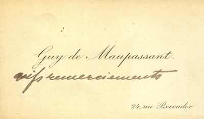Lot 1348 - MAUPASSANT GUY DE: (1850-1893)