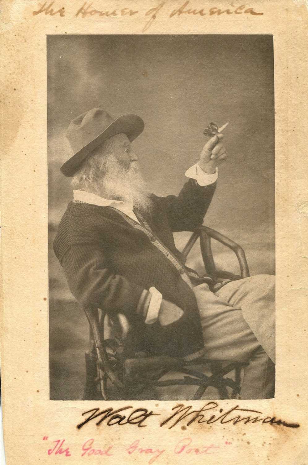 Lot 1161 - WHITMAN WALT: (1819-1892)