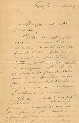 Lot 1149 - VERLAINE PAUL: (1844-1896)