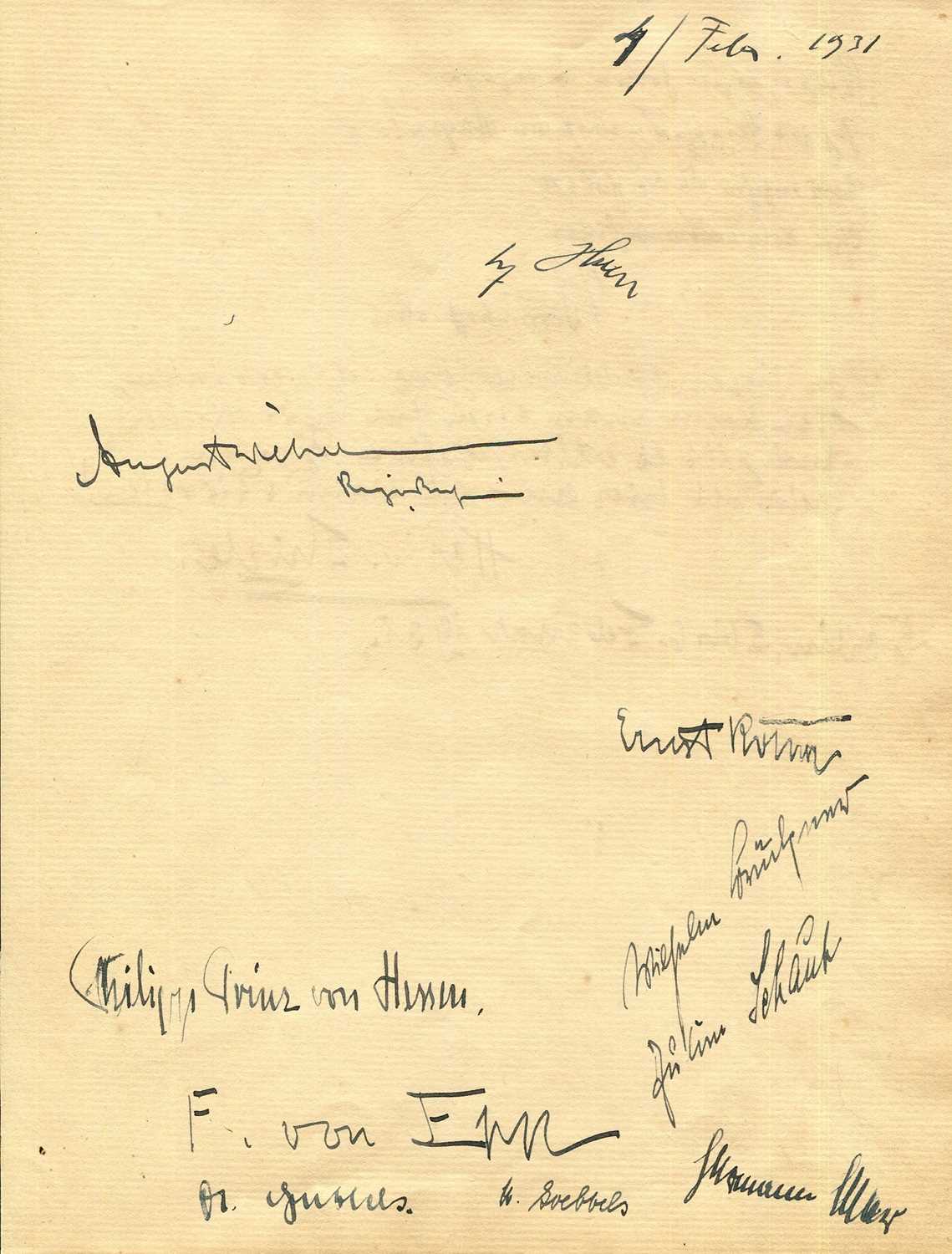 Lot 1502 - HITLER ADOLF: (1889-1945)