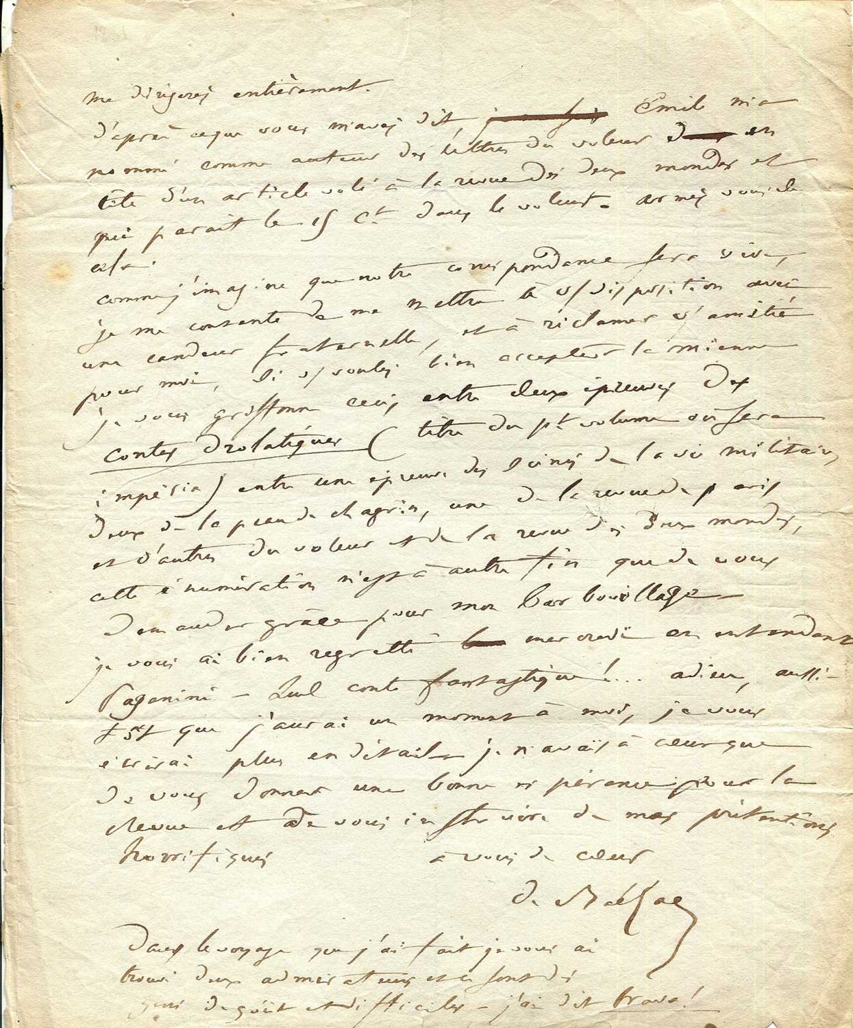 Lot 1065 - BALZAC HONORÉ DE: (1799-1850)