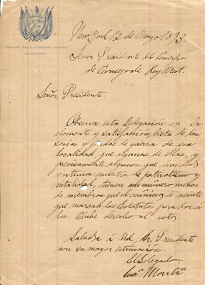 Lot 1718 - MARTI JOSE: (1853-1895)