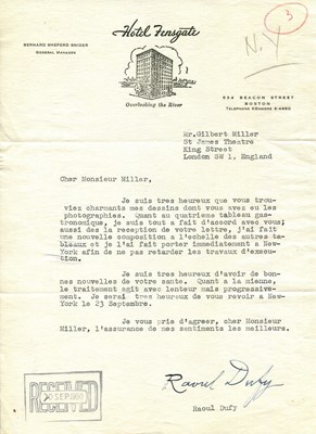 Lot 966 - DUFY RAOUL: (1877-1953)