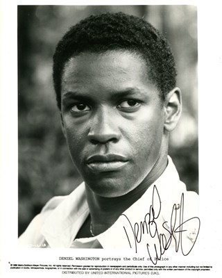 Lot 387 - WASHINGTON DENZEL: (1954- )