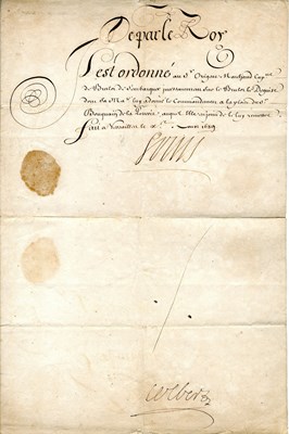 Lot 1558 - COLBERT JEAN BAPTISTE: (1619-1683)