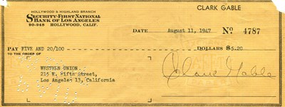 Lot 34 - GABLE CLARK: (1901-1960)