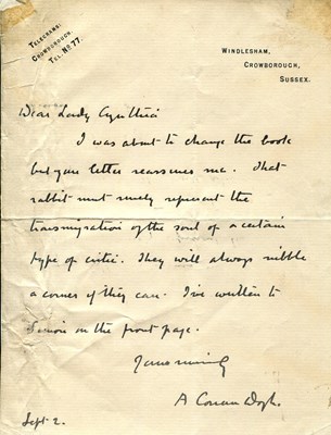 Lot 1132 - DOYLE ARTHUR CONAN: (1859-1930)