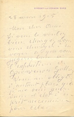 Lot 942 - MONET CLAUDE: (1840-1926)