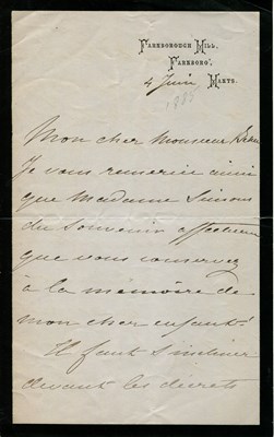 Lot 1569 - EUGENIE DE MONTIJO: (1826-1920)