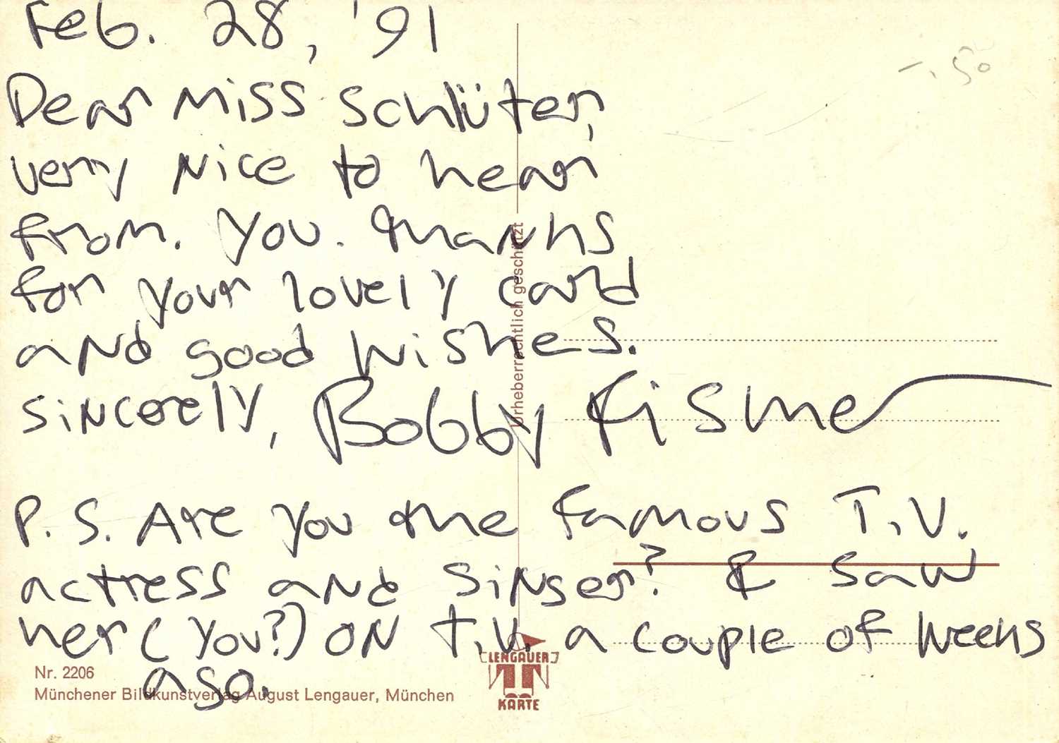 Lot 1318 - FISCHER ROBERT: (1943-2008)