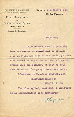 Lot 1374 - LANGEVIN PAUL: (1872-1946)