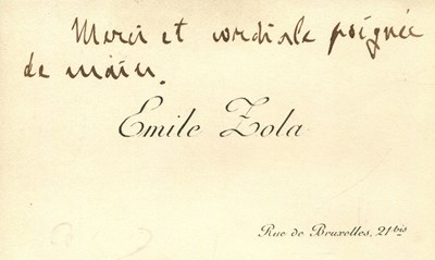 Lot 1346 - ZOLA EMILE: (1840-1902)