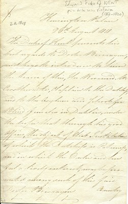 Lot 1613 - EDWARD, DUKE OF KENT: (1767-1820) & VICTORIA, DUCHESS OF KENT (1786-1861)