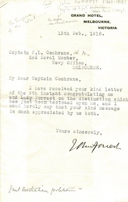 Lot 1729 - FORREST JOHN: (1847-1918)