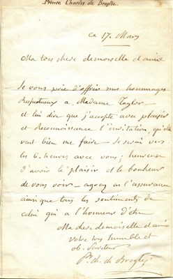 Lot 1515 - DE BROGLIE VICTOR, PRINCE OF BROGLIE: (1756-1794)