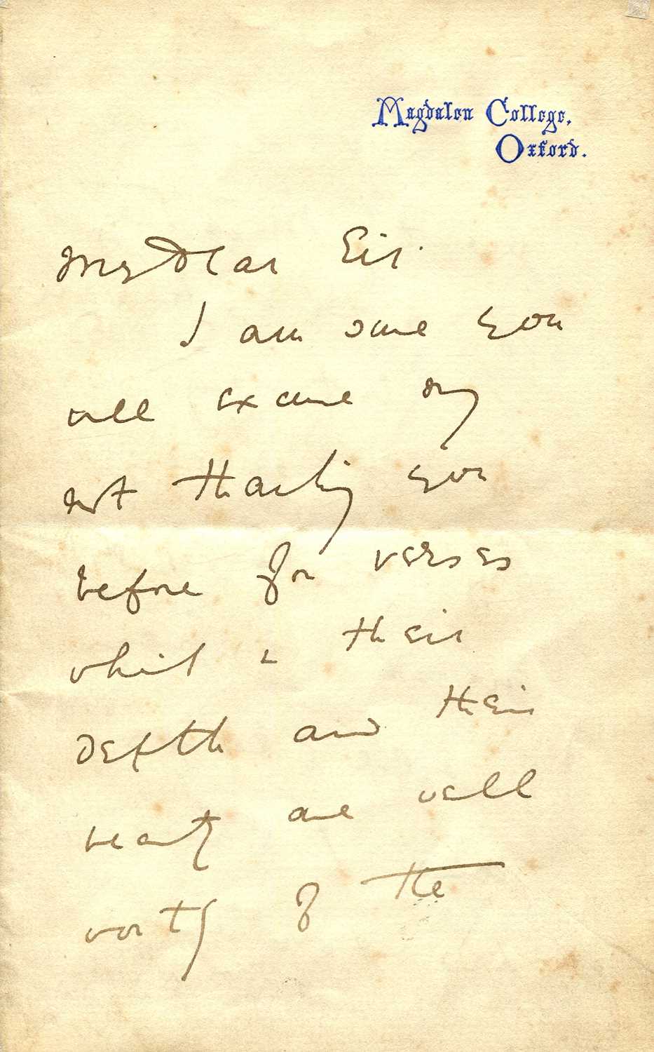 Lot 1108 - WILDE OSCAR: (1854-1900)