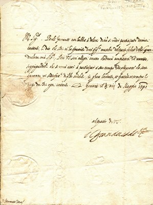 Lot 1576 - FERDINANDO I DE´MEDICI: (1549-1609)