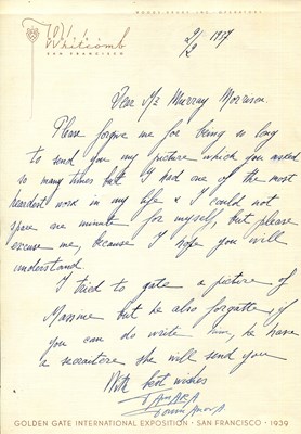 Lot 630 - TOUMANOVA TAMARA: (1919-1996) (x2)