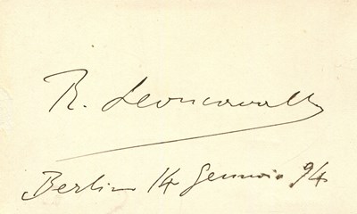 Lot 1339 - LEONCAVALLO & MASSENET