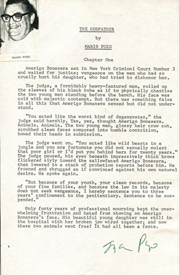 Lot 1137 - PUZO MARIO: (1920-1999)