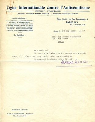 Lot 1271 - LECACHE BERNARD: (1895-1968)