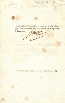 Lot 1368 - GALL FRANZ JOSEPH: (1758-1828)