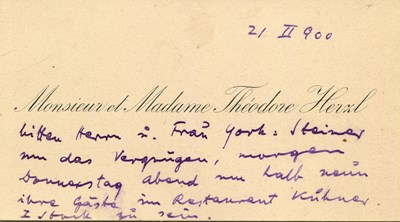 Lot 1350 - HERZL THEODOR: (1860-1904)