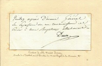 Lot 1274 - DENON DOMINIQUE VIVANT: (1747-1825)