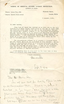 Lot 1281 - CARTER HOWARD: (1874-1939)