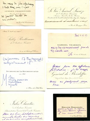 Lot 1363 - VISITING CARDS: (x20)