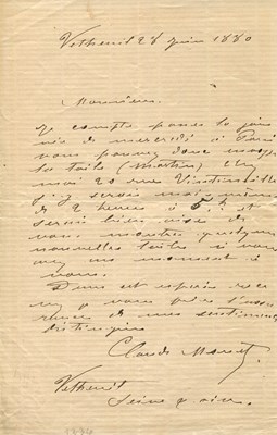 Lot 934 - MONET CLAUDE: (1840-1926)