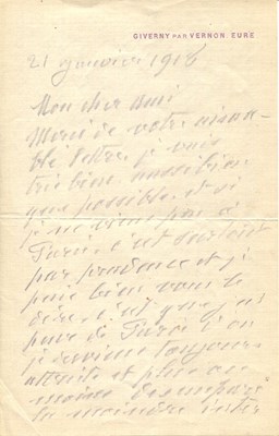 Lot 958 - MONET CLAUDE: (1840-1926)