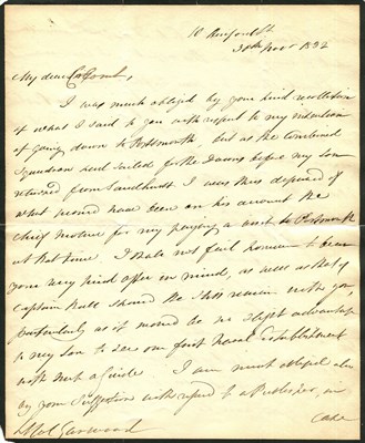 Lot 1541 - LOWE HUDSON: (1769-1844)