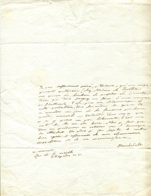 Lot 1385 - HUMBOLDT ALEXANDER VON: (1769-1859)