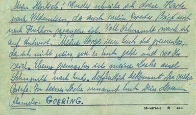 Lot 1496 - GORING HERMANN: (1893-1946)