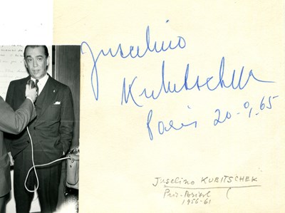 Lot 1726 - KUBITSCHEK JUSCELINO