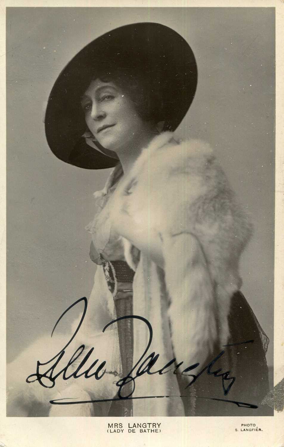 Lot 1 - LANGTRY LILLIE: (1853-1929)