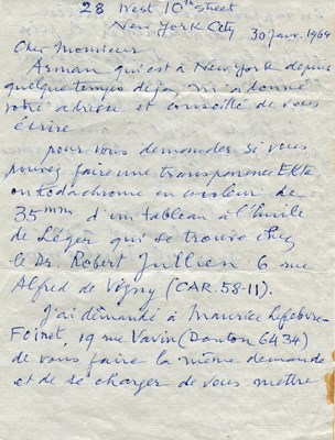 Lot 1500 - DUCHAMP MARCEL: (1887-1968)