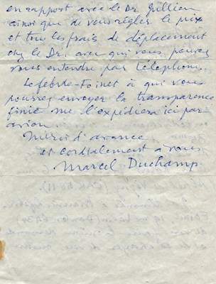 Lot 1500 - DUCHAMP MARCEL: (1887-1968)